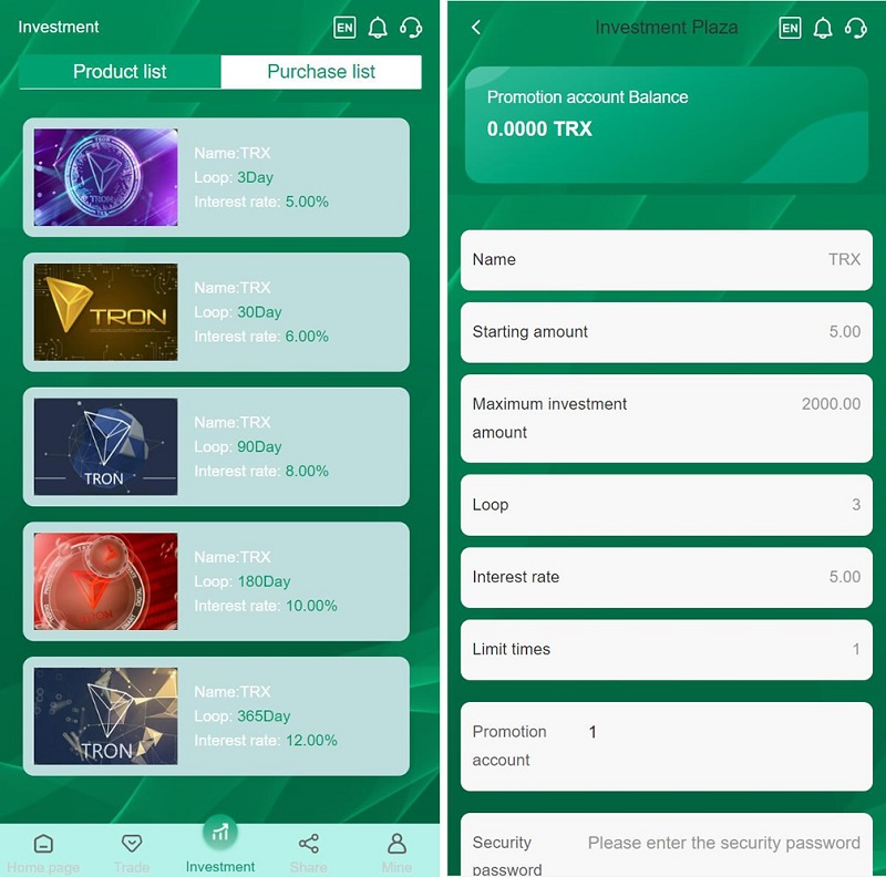 图片[2]-H5多语言理财TRX最新波场源码区块链投资系统程序自动钱包归集+代理-970kk